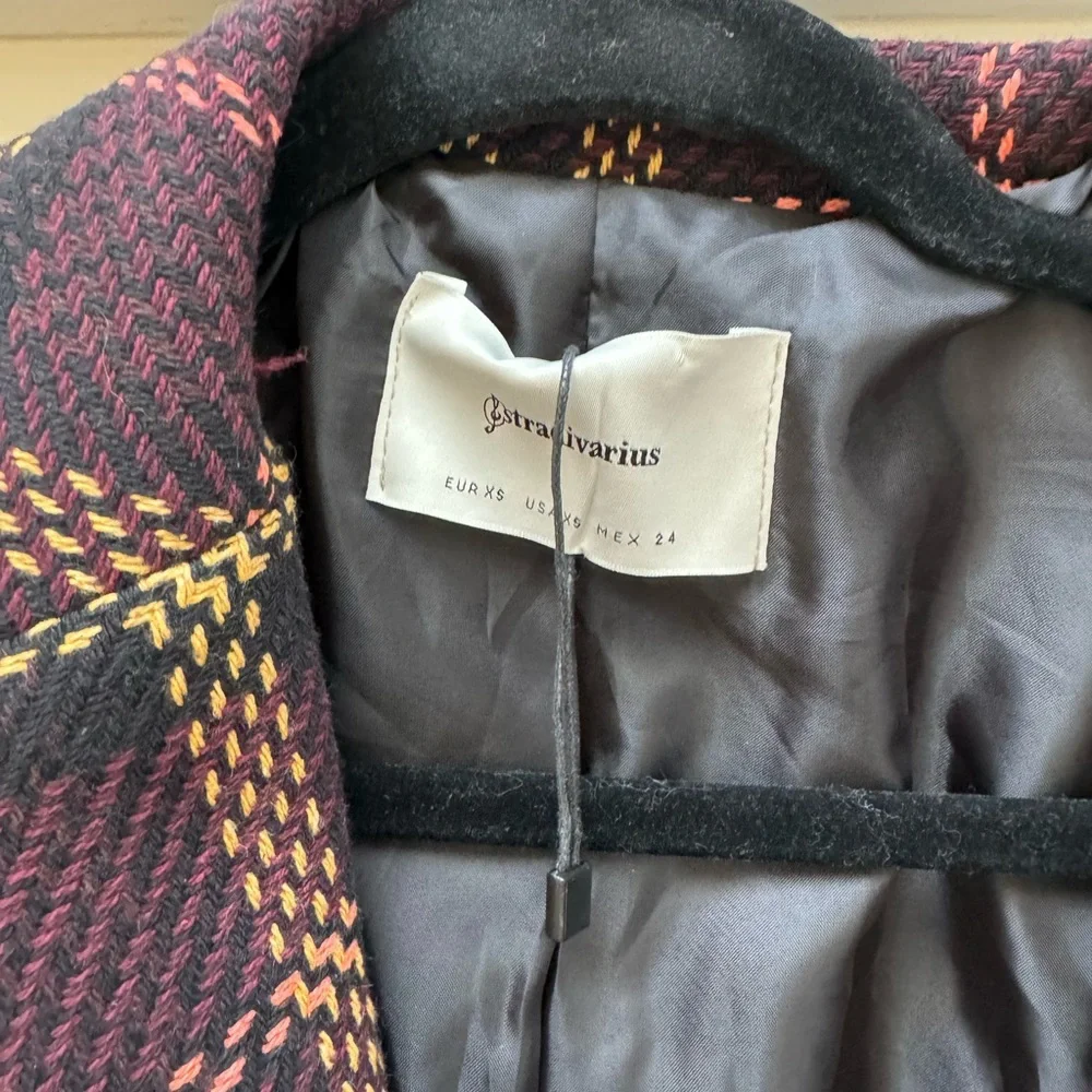 Stradivarius plaid coat - Picture 2 of 6